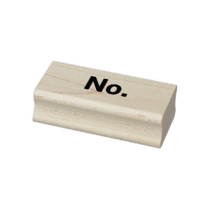 Stamp, 1 x 2.5": No. Rubber Stamp