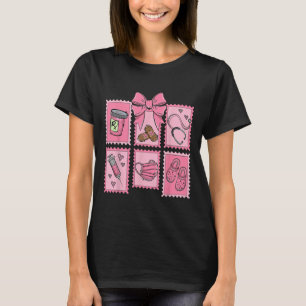 Stamp Bow Pharmacy Pill Cpht Pharmacist Technician T-Shirt