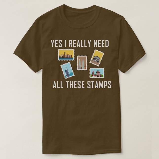 Stamp collecting 5 T-Shirt (Design Front)