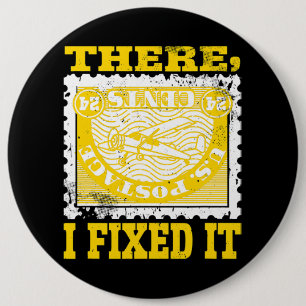 Stamp Collecting Design For Philately Collector I 6 Cm Round Badge