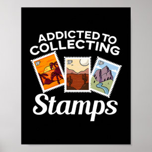 Stamp Collecting Gift Men Women Philatelist Stamp  Poster