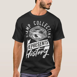 Stamp Collecting History Design  T-Shirt