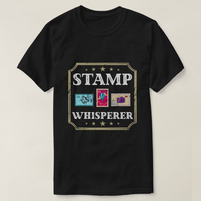 Stamp Collecting Philatelist Postal Stamps Collect T-Shirt (Design Front)