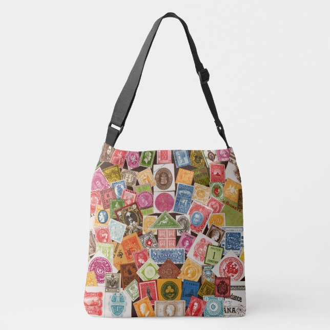 Stamp Collector Crossbody Bag (Back)