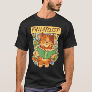 Stamp Collector Philatelist Cat T-Shirt