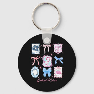 Stamp Coquette School Nurse Back To School Medical Key Ring