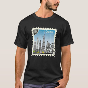 Stamp Dubai Holiday UAE Travel T-Shirt
