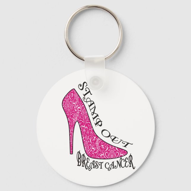 Stamp Out Breast Cancer Key Ring (Front)