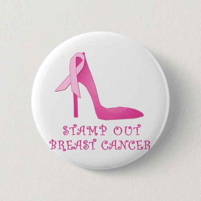 Stamp Out Breast Cancer Products 6 Cm Round Badge (Front)