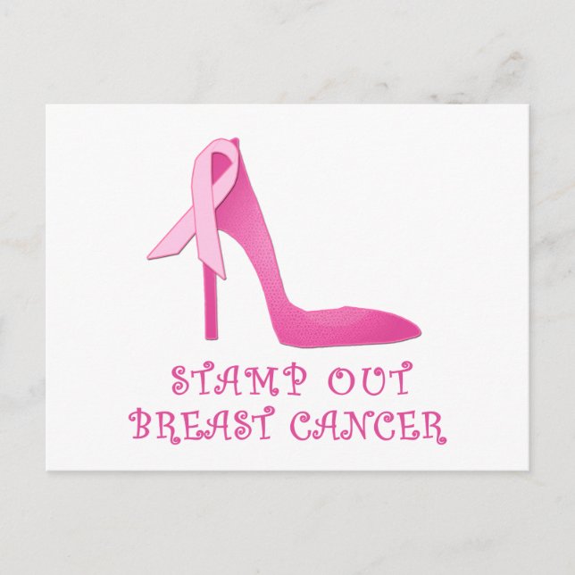 Stamp Out Breast Cancer Products Postcard (Front)