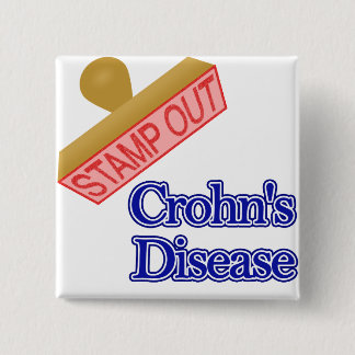 Stamp Out Crohn's Disease 15 Cm Square Badge