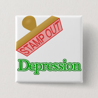 Stamp Out Depression 15 Cm Square Badge