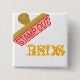 Stamp Out rsds 15 Cm Square Badge