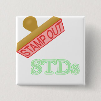 Stamp Out STDs 15 Cm Square Badge