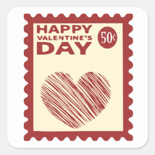 Stamp Square Sticker