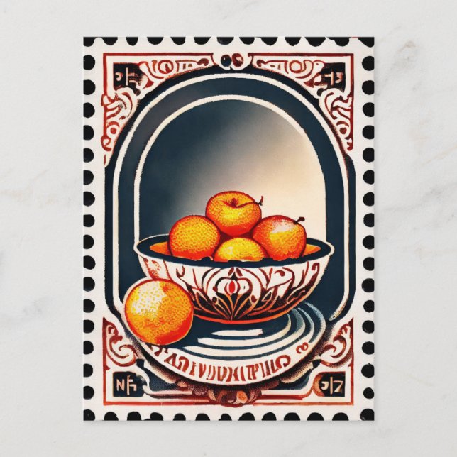 Stamp style postcard, Fruit, Postcrossing Postcard (Front)