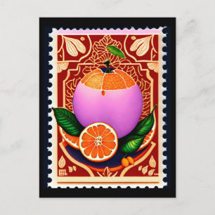Stamp style postcard, Fruit, Postcrossing Postcard