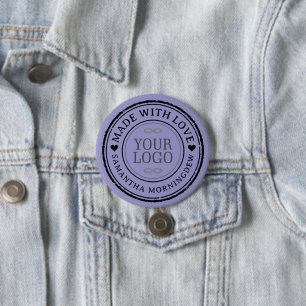 Stamp - YOUR TEXT & LOGO 2 7.5 Cm Round Badge