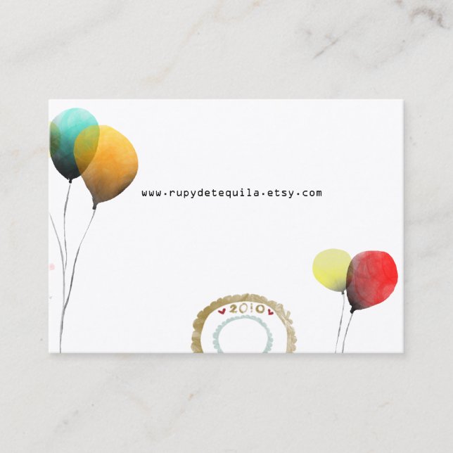 Stamped 2010 tender limited edition business card (Front)