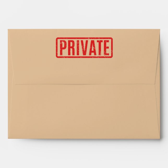 Stamped Private Envelope (Back (Top Flap))