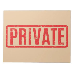 Stamped Private Notepad