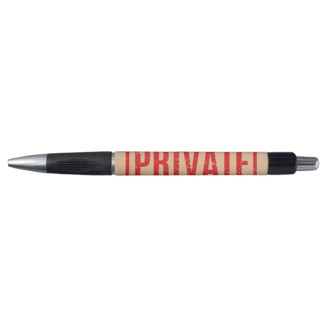 Stamped Private Pen (Front)