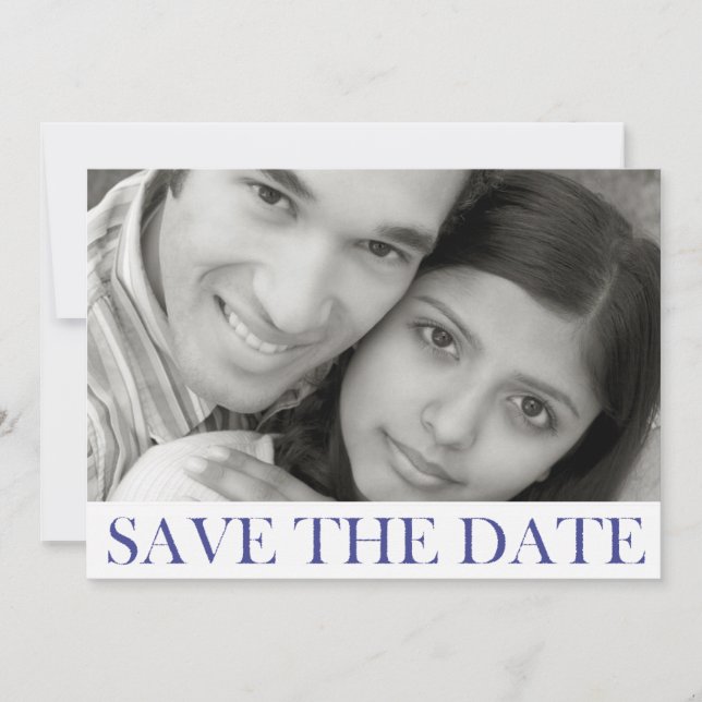 Stamped Save the Date Announcement (Front)
