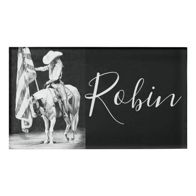 Stampede Prayers (ballpoint) Name Tag (Front)