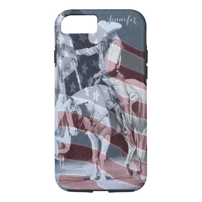 Stampede Prayers (ballpoint with flag) Case-Mate iPhone Case (Back)