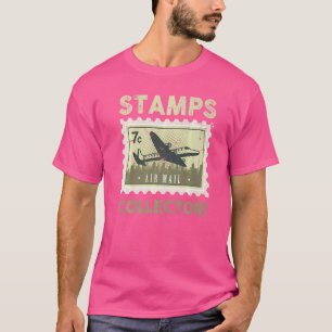 Stamps Collector National Postage Day Mail Letters T-Shirt