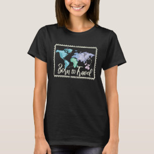 Stamps collectors world map travel T-Shirt