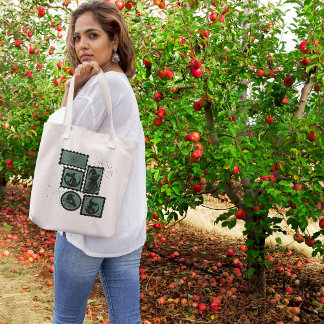 Stamps with Halloween Symbols  Tote Bag