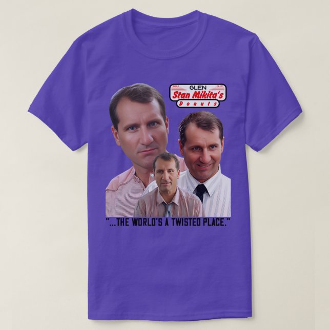 STAN MIKITAS DONUTS Glen the Manager T-Shirt (Design Front)