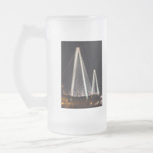 Stan Musial Veterans Bridge Frosted Glass Beer Mug