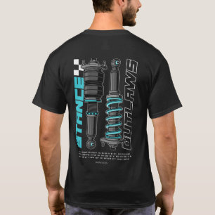 Stance Car Parts Illustration T-Shirt