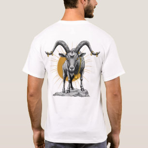 Stance of the Goat – Bold Artistic Animal Illustra T-Shirt