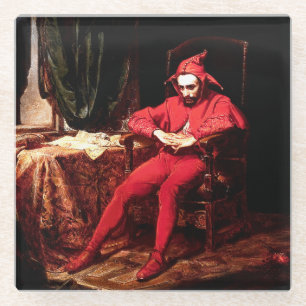 Stanczyk painting by Polish artist Jan Matejko Glass Coaster