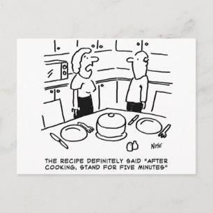 Stand after Cooking Postcard