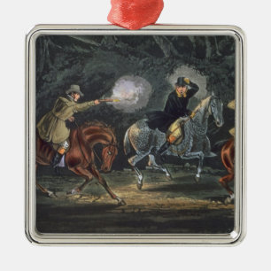 Stand and Deliver, aquatinted by E. Duncan Metal Tree Decoration