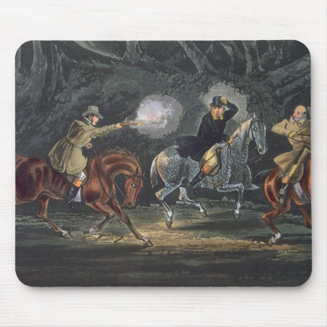 Stand and Deliver, aquatinted by E. Duncan Mouse Mat (Front)