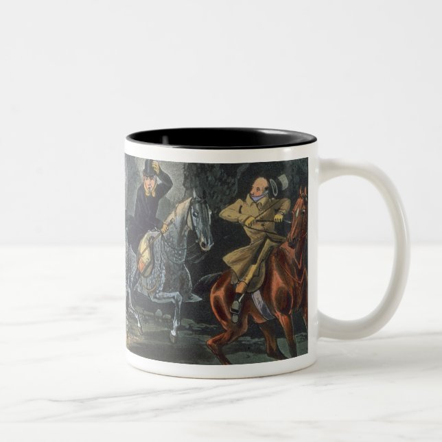 Stand and Deliver, aquatinted by E. Duncan Two-Tone Coffee Mug (Right)