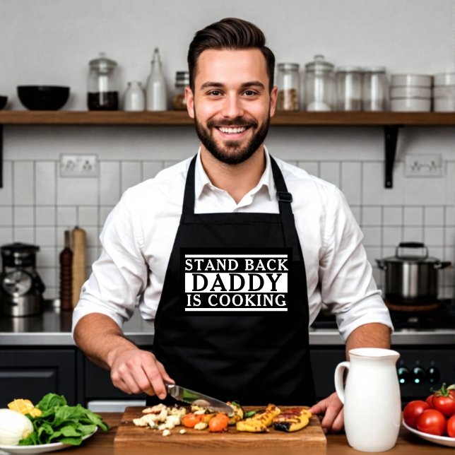 Stand Back Daddy Is Cooking Funny Dad Apron (Creator Uploaded)