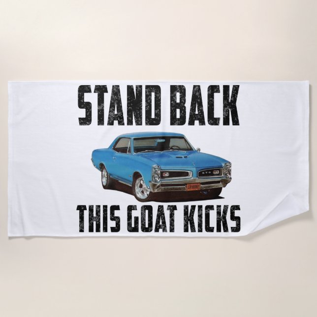 Stand Back GTO Kicks Beach Towel (Front)