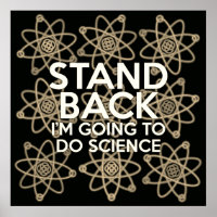STAND BACK I'M GOING TO DO SCIENCE Vintage