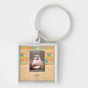 Stand back! key ring