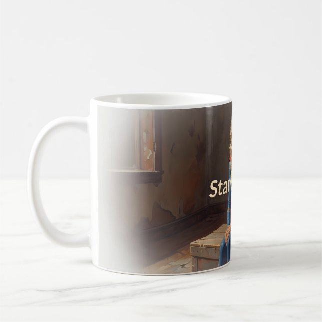 ✨ Stand Bright Heroic Female Warrior Mug (Left)