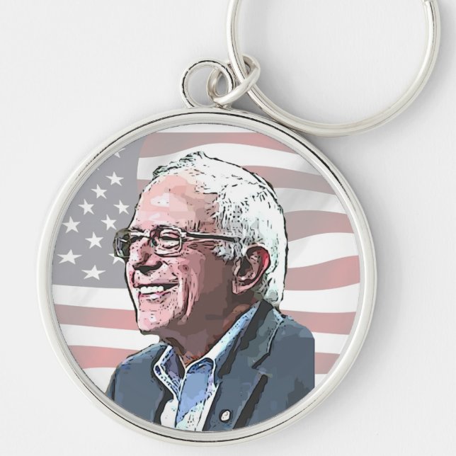 Stand by Bernie Sanders Political Key Chain (Front)