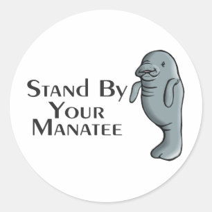 Stand By Your Manatee Classic Round Sticker