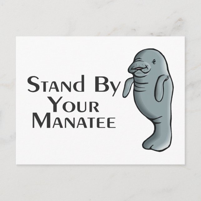 Stand By Your Manatee Postcard (Front)