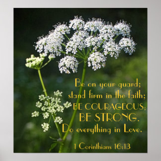 stand firm in faith bible verse poster
